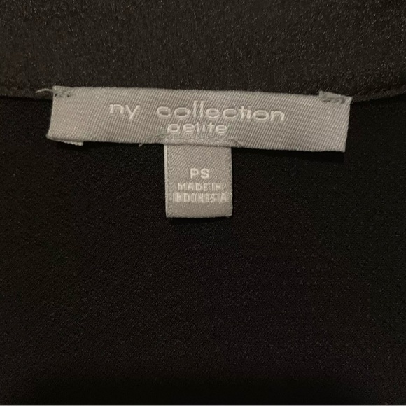 My Colection top Woman’s petite PS Long Sleeve  Embroidered  With sequin black - Picture 5 of 9